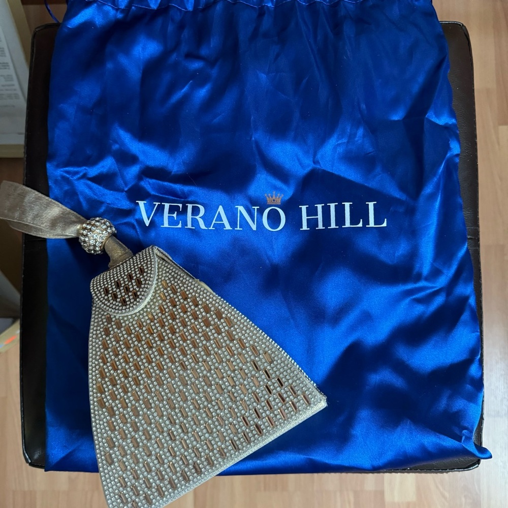 Verona Hill Gold Sequin Box Bag